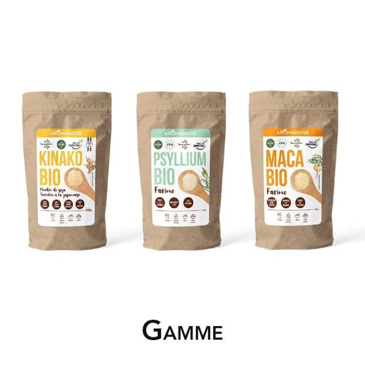 Farine de Psyllium blond BIO - 300g - Aromandise