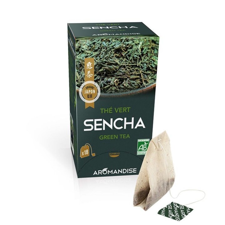 UJI Sencha Grüner Tee Teebeutel - 18 Beutel - Aromandise