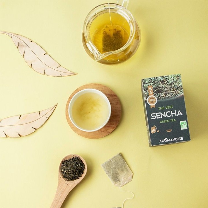 Thé vert Sencha de UJI en infusettes - 18 sachets - Aromandise