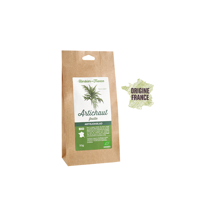 Feuilles d'Artichaut BIO de France- 50g - L'Herbier de France