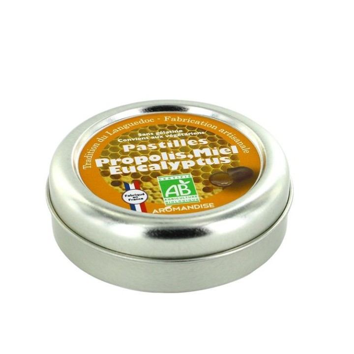 Traditionelle Pastillen aus dem Languedoc, mit Propolis und Eukalyptus - 45g - Aromandise