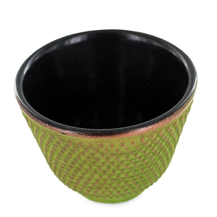 Ciotola in ghisa ZEN, verde, per incenso - Les Encens du monde