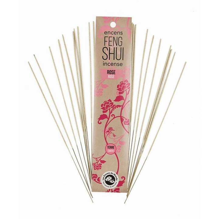 Incensi naturali Feng-Shui - Elemento Terra, Rosa - Les encens du monde