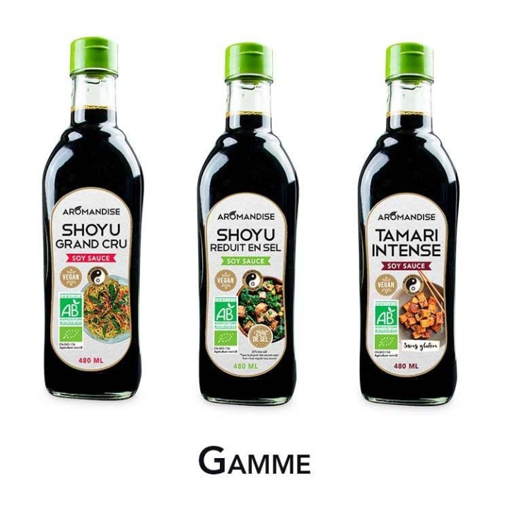 Shoyu, Grand cru (salsa di soia premium) - 0,48L - Aromandise