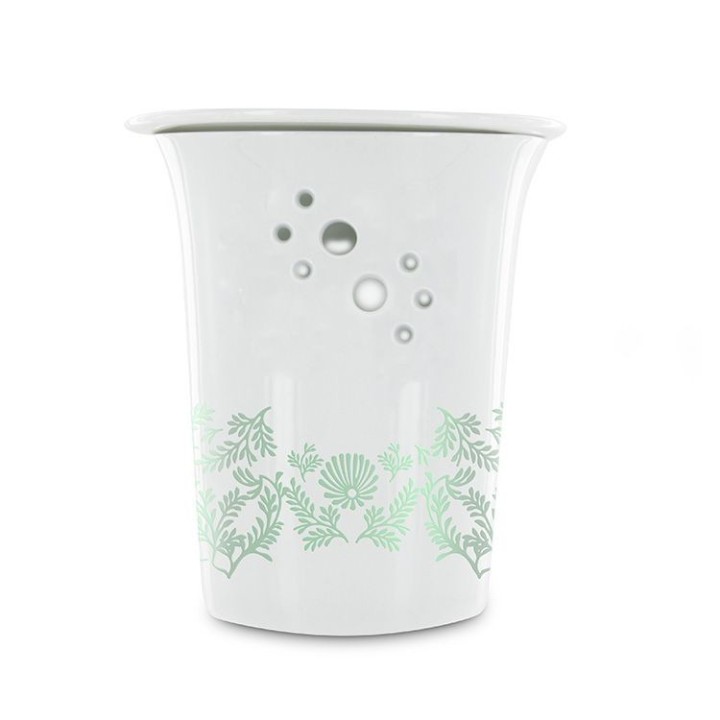 Diffuseur en porcelaine pour résine et cire parfumée, Jasmin - Les encens du monde
