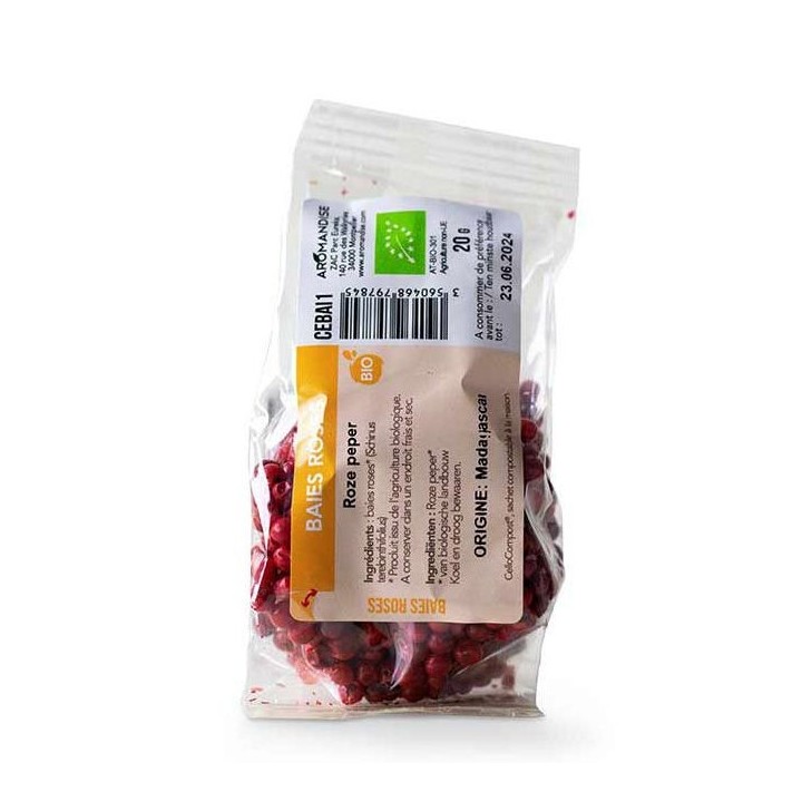 Rosa Bio-Beeren - Cellocompost Zero Waste - 20gr - Aromandise