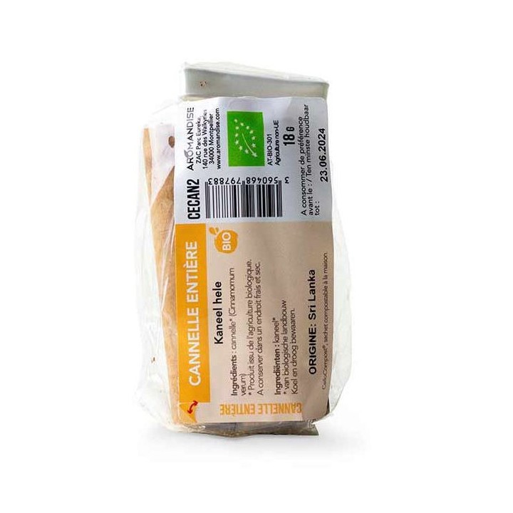 Bio-Zimt ganz - Cellocompost Zero Waste - 18gr - Aromandise