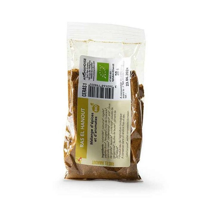 Ras el Hanout BIO, Cellocompost Zéro déchet - 38gr  - Aromandise