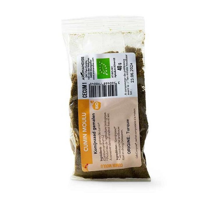 Gemahlener Bio-Kreuzkümmel - Cellocompost Zero Waste - 40gr - Aromandise
