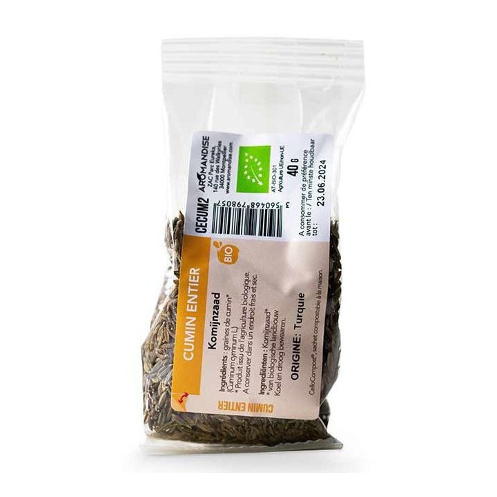 Bio-Kreuzkümmel ganz - Cellocompost Zero Waste - 40gr - Aromandise