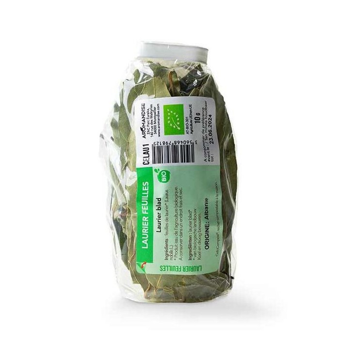 Feuilles de Laurier BIO, Cellocompost Zéro déchet - 10gr  - Aromandise