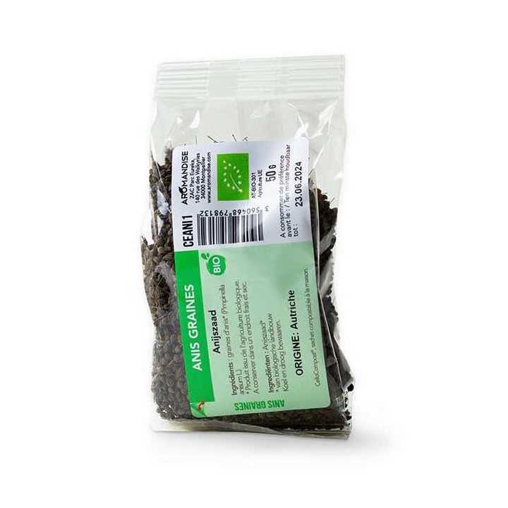 Anis graines BIO, Cellocompost Zéro déchet -   50gr  - Aromandise