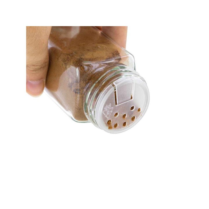 Bottiglia di spezie in vetro e alluminio con dosatore di polvere - 120ml - Aromandise