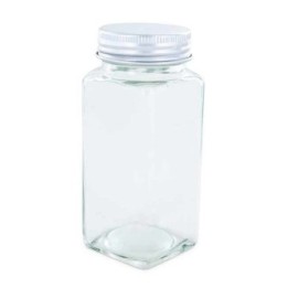 Bottiglia di spezie in vetro e alluminio con dosatore di polvere - 120ml - Aromandise