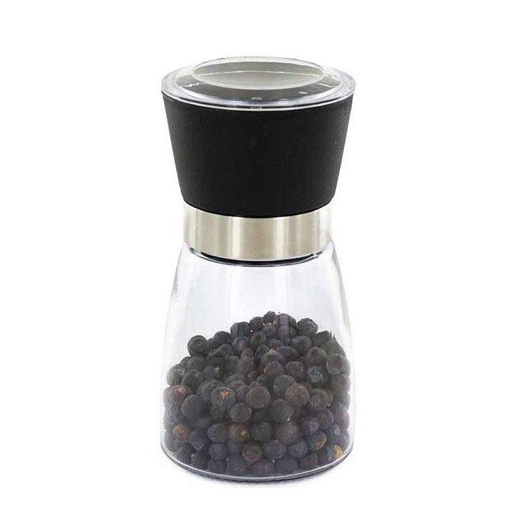 Gewürzmühle aus Glas mit Keramikwerk, Cellocompost - Aromandise