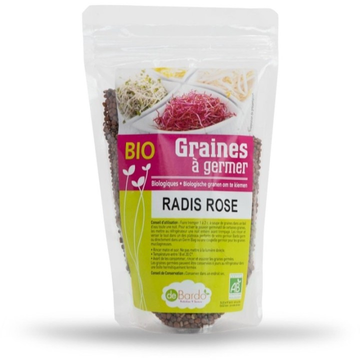 Semi di ravanello rosa biologico - 200g - De Bardo