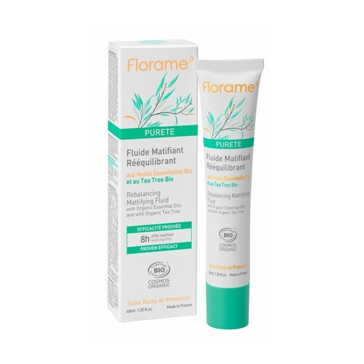 PURITY Fluido, Matificatore riequilibrante - 40ml - Florame