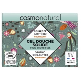 Gel doccia solido organico con burro di karité, 100% naturale - 85g - Cosmo Naturel