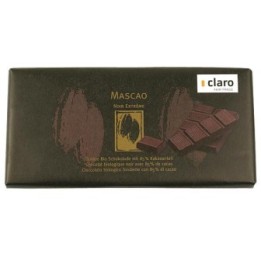 Cioccolato biologico fondente con 85% di cacao - 80g - Claro (Mascao)