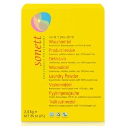 Lessive poudre écologique concentrée, pour le linge blanc et couleur - 2,4 kg - Sonett