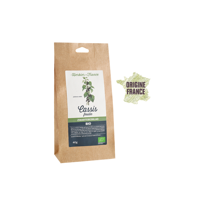 Foglie di ribes nero bio - 40g - L'Herbier de Frannce