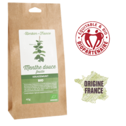 Feuilles de Menthe douce BIO - 40g - L'Herbier de Frannce