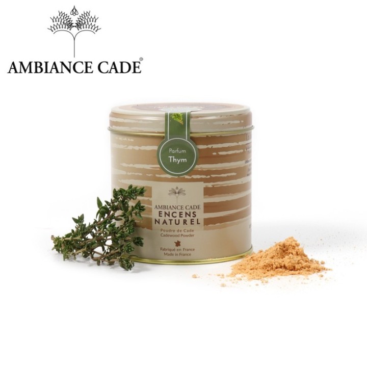 Polvere di Legno di Cade con timo (Incenso Naturale) - 90gr - Ambiance Cade