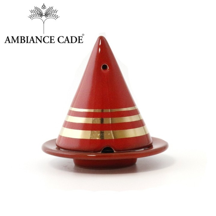 Lampada Merlin per bruciare il legno di cade, Rosso dorato  - Ambiance Cade