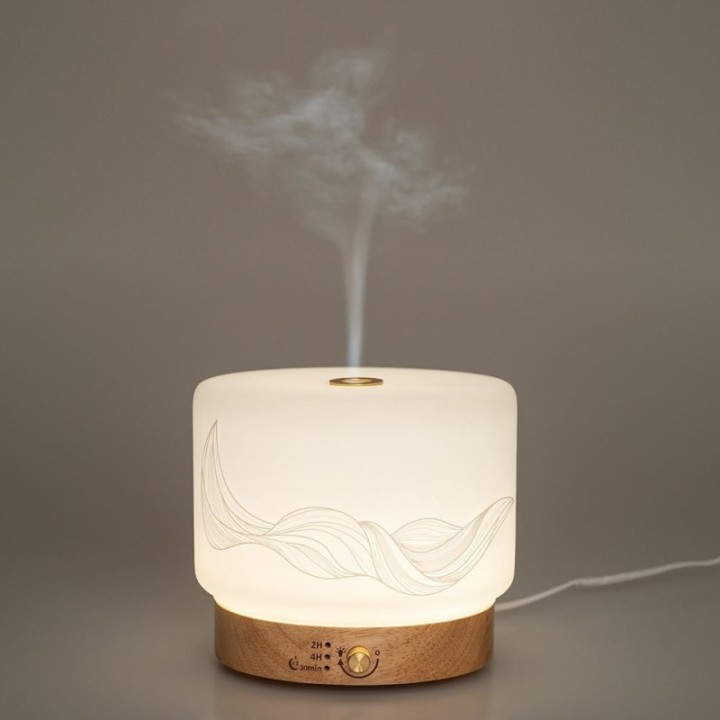 Ultraschalldiffusor für ätherische Öle und Schlafhilfe, LISALIA "Welle" - Innobiz