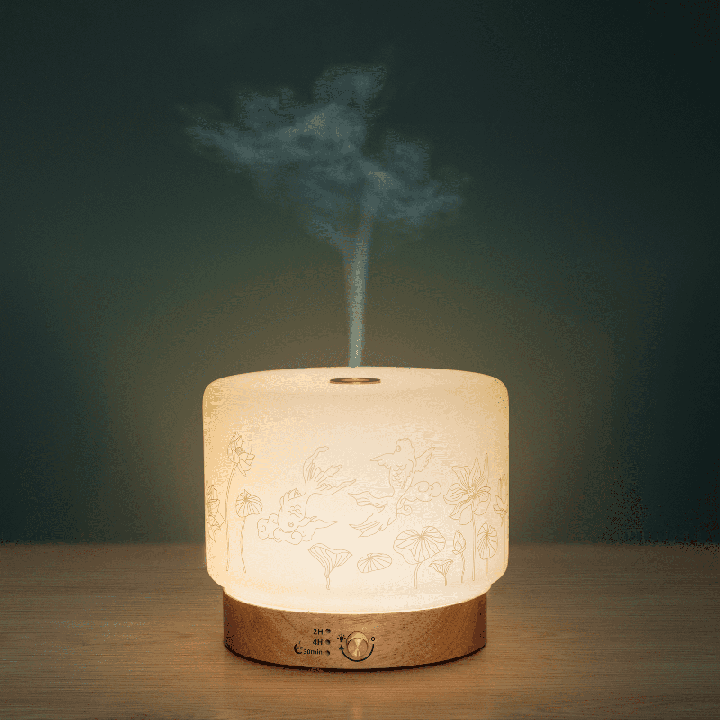 Ultraschalldiffusor für ätherische Öle und Schlafhilfe, LISALIA "Carpe Khoi" - Innobiz