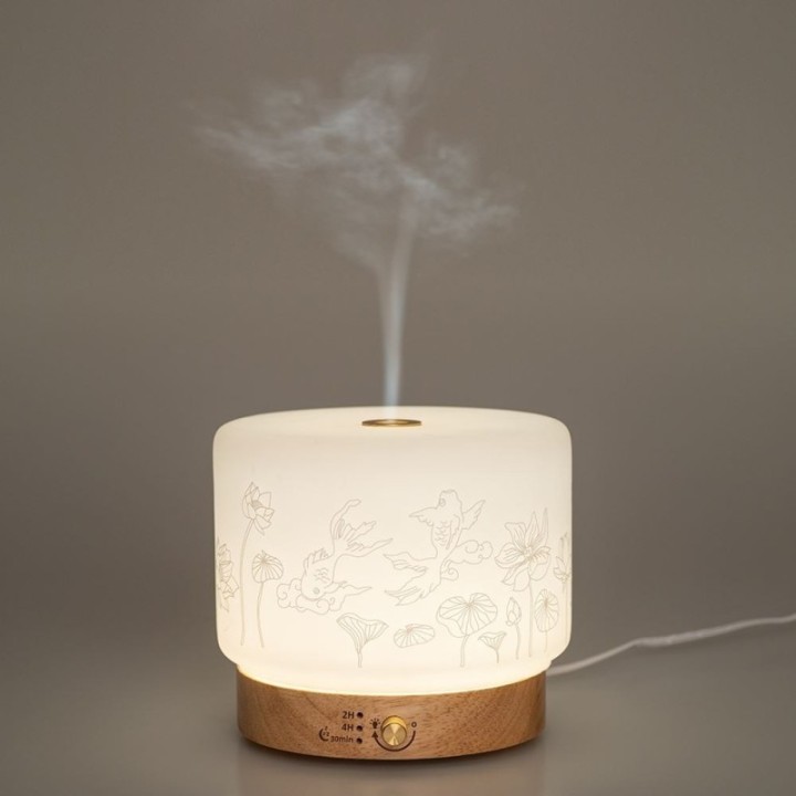 Ultraschalldiffusor für ätherische Öle und Schlafhilfe, LISALIA "Carpe Khoi" - Innobiz
