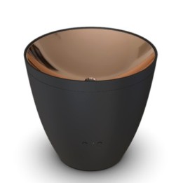 Diffusore di oli essenziali a ultrasuoni, Zoe nero - Luce ambra - Stadler Form