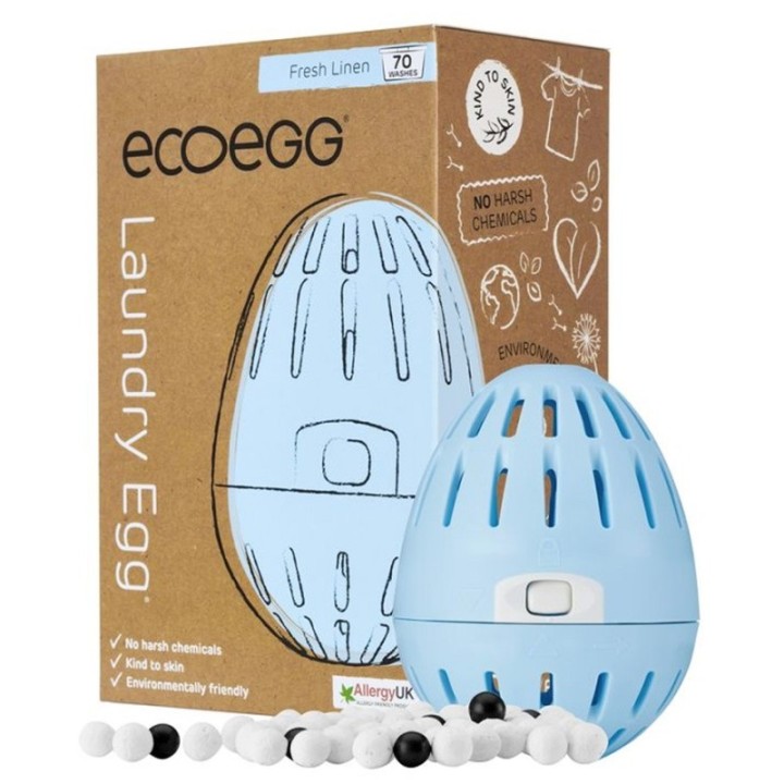 Oeuf de lavage/lessive écologique, Linge frais - 1 œuf égal 70 lavages - ECOegg