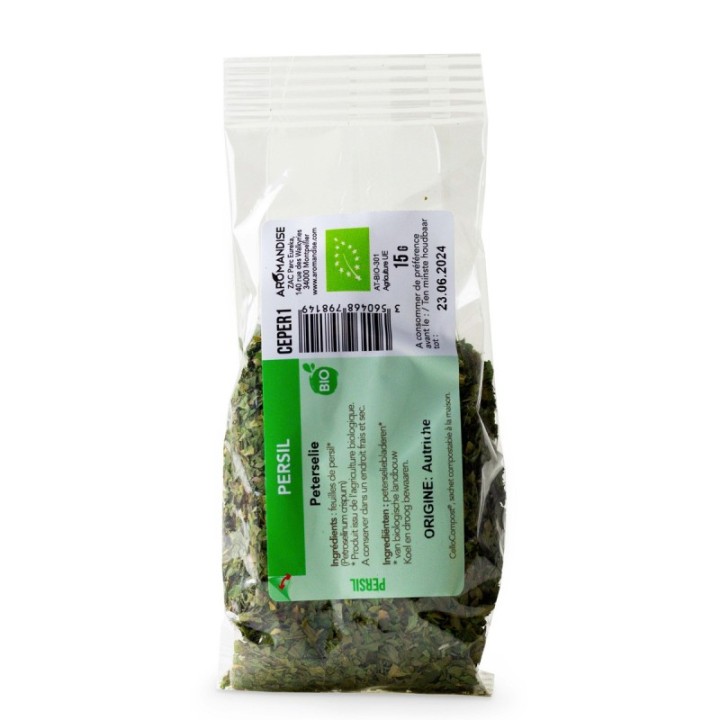 Prezzemolo biologico, Cellocompost Zero rifiuti - 15gr - Aromandise