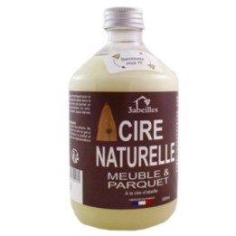 Cire naturelle liquide pour meuble et parquet - 500ml - 3 Abeilles