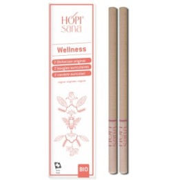 Bougies HOPI roses suisses, WELLNESS - 2 pces - HOPIsana
