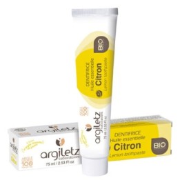 Bio-Zahnpasta, 100% natürlich mit Tonerde und Zitrone - 75ml - Argiletz