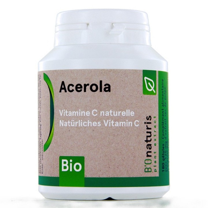 Acérola 250mg, défenses immunitaires - 120 gélules - BIOnaturis