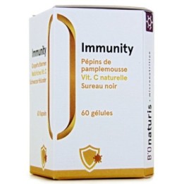 Immunity - Grapefruitkerne, Vitamin C und Holunder - 60 Kapseln - BIOnaturis