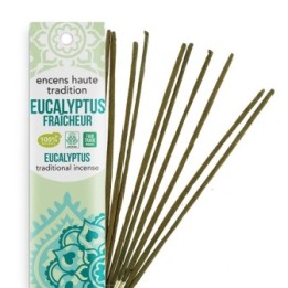 Incenso indiano, 100% naturale "Alta tradizione" - Eucalipto - 20 pces - Les encens du monde