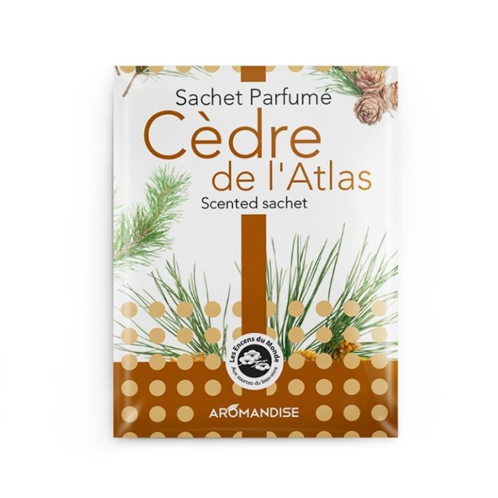 Duftsäckchen, 100% natürlich und Fair Trade, Atlas-Zeder - 15g - Les encens du monde