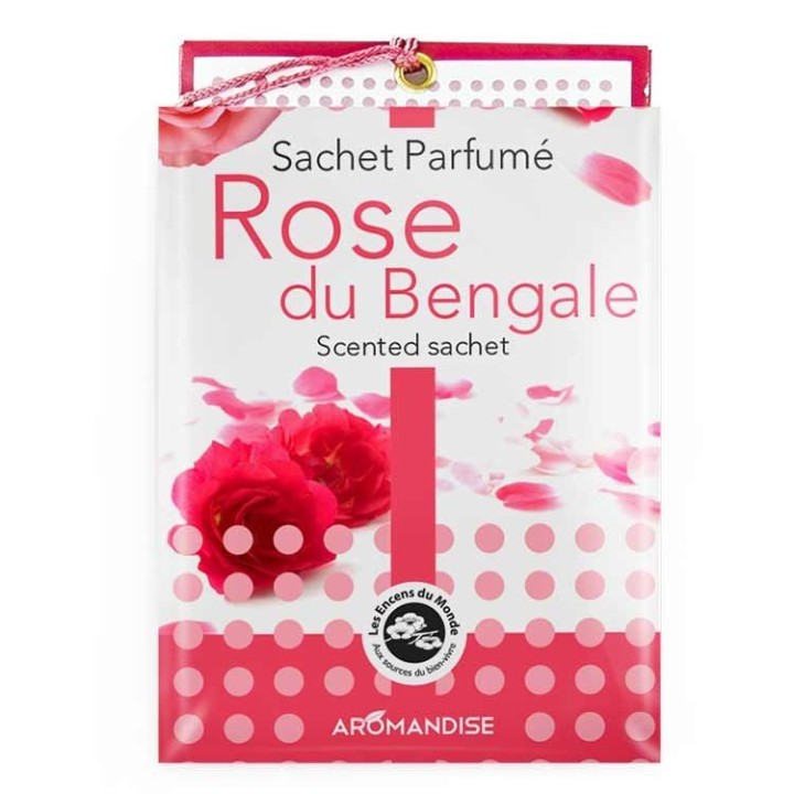 Bustina profumata, 100% naturale,  equo e solidale, Rosa del Bengala - 15g - Les encens du monde