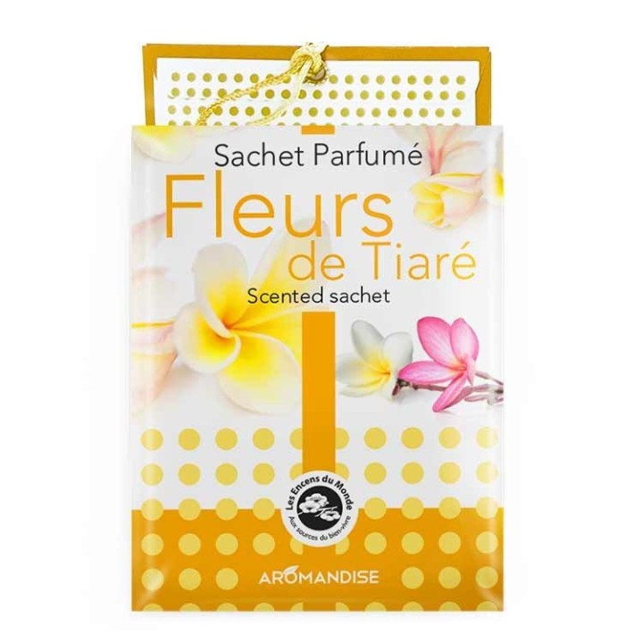 Sachet parfumé, 100% naturel et Fairtrade, Fleur de tiaré - 15g - Les encens du monde