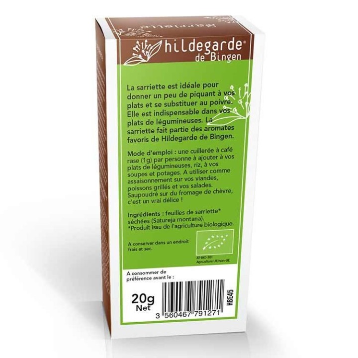 Sarriette BIO - L'aromate de la joie - 20g - Hildegarde de Bingen
