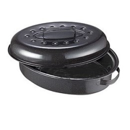 Schwarzer Kochtopf aus emailliertem Stahl, geeignet für Solarkocher - 800g, 2,5 Liter - POT COOKUP - Brother Solar