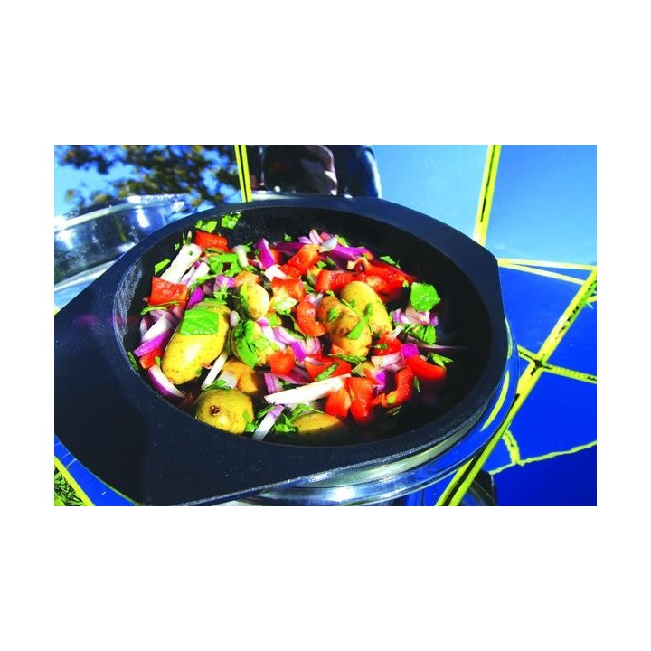 Schwarzer Kochtopf aus emailliertem Stahl, geeignet für Solarkocher - 800g, 2,5 Liter - POT COOKUP - Brother Solar