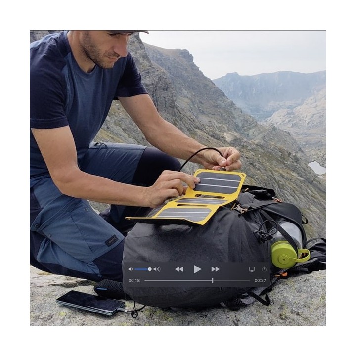 Hochleistungs-Solarladegerät - Robust, faltbar & wasserdicht - SUNMOOVE 6,5W - Brother Solar