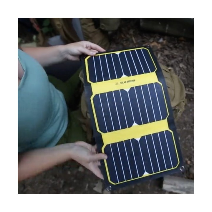 Caricatore solare ad alta efficienza - Robusto, pieghevole e impermeabile - SUNMOOVE 16W - Brother Solar