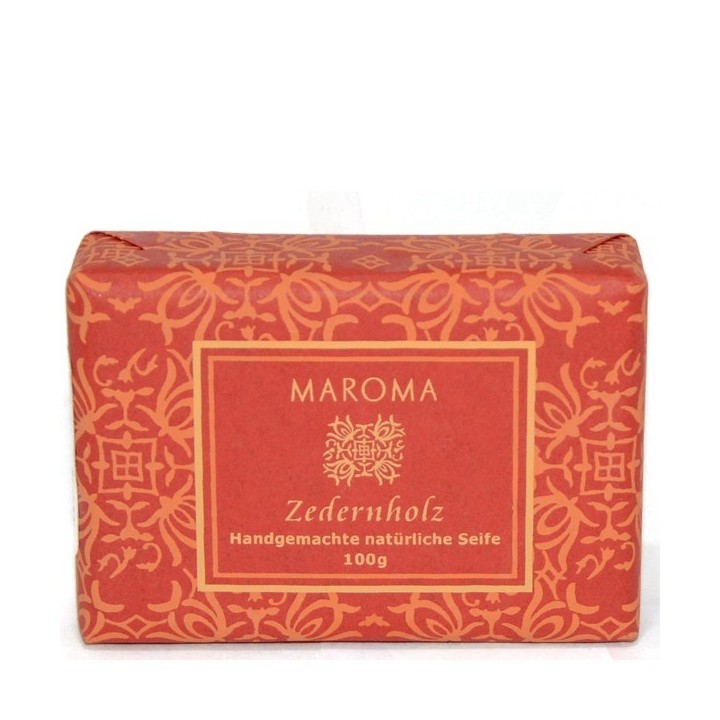 Bio Seife Natur mit Zedernholz - 100 g - Maroma Auroville