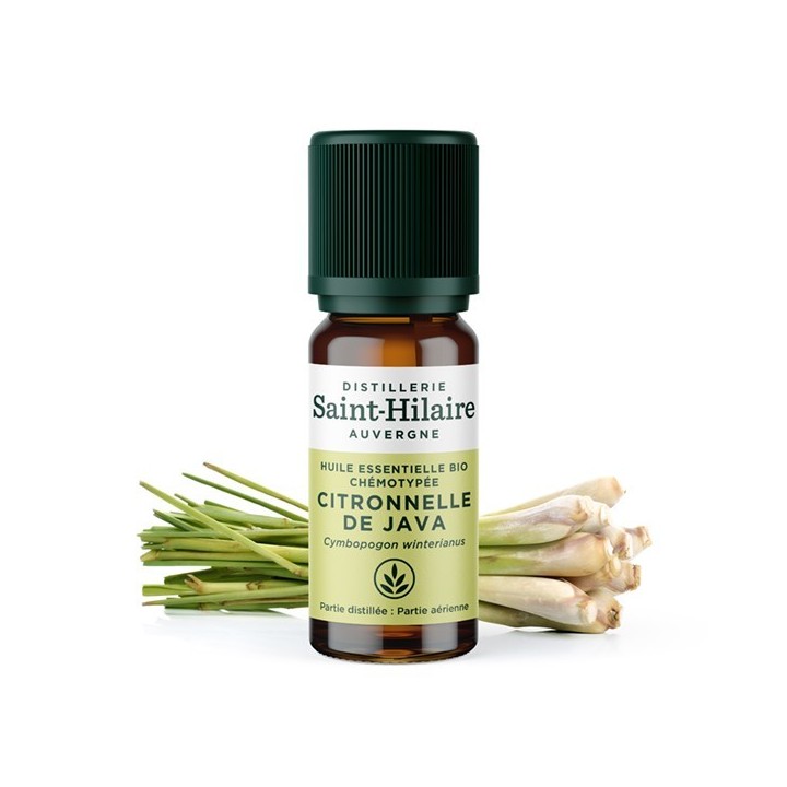 Huile essentielle BIO de Citronnelle De Java - 10ml - De Saint Hilaire
